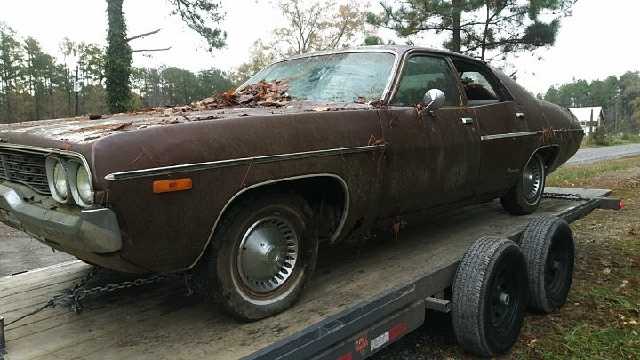 antique junk car plymouth satellite