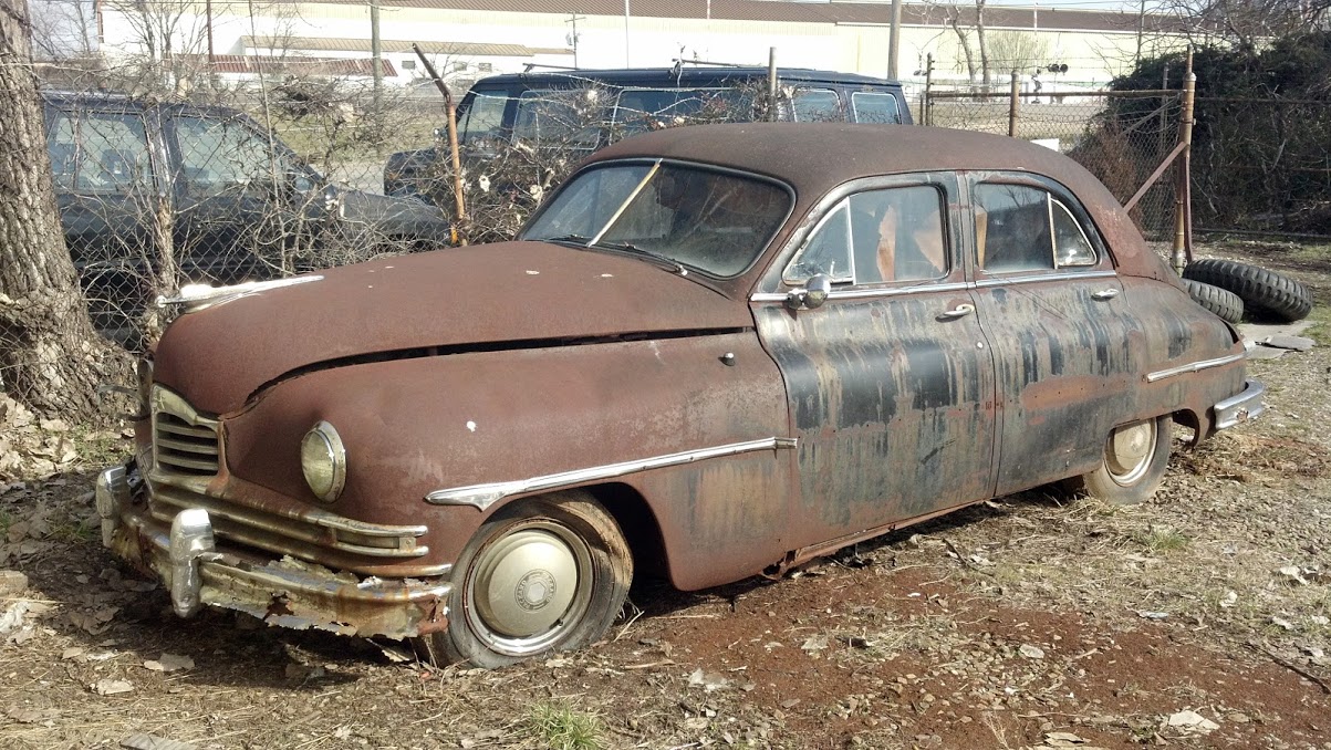 rusty old packard